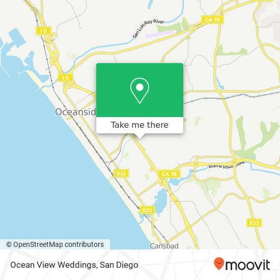 Mapa de Ocean View Weddings
