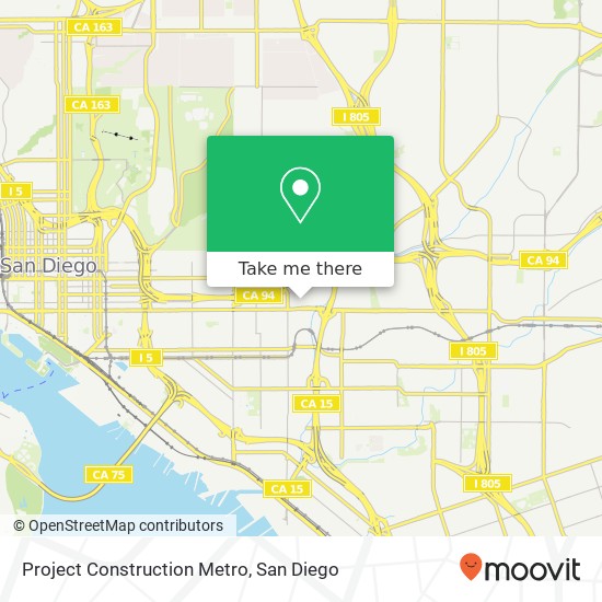 Mapa de Project Construction Metro
