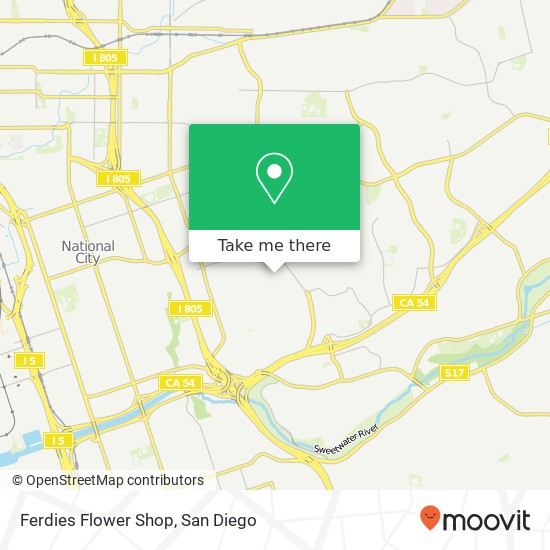 Mapa de Ferdies Flower Shop