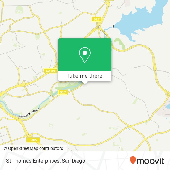 St Thomas Enterprises map