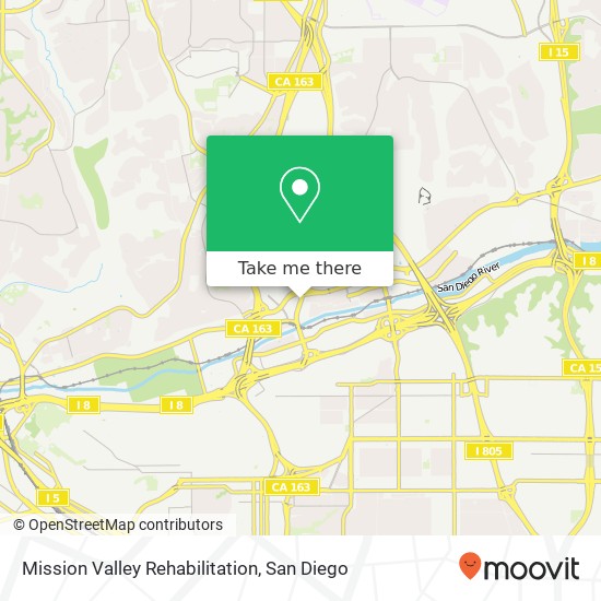 Mission Valley Rehabilitation map