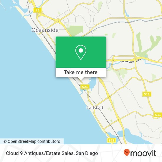 Mapa de Cloud 9 Antiques/Estate Sales