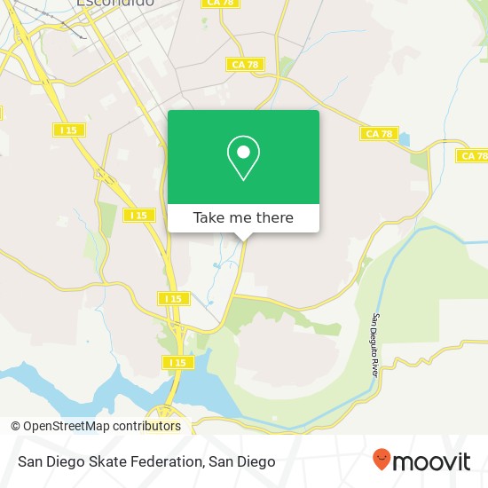 Mapa de San Diego Skate Federation