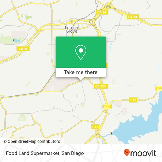 Mapa de Food Land Supermarket