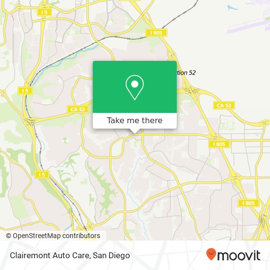 Clairemont Auto Care map