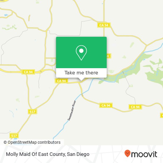 Mapa de Molly Maid Of East County