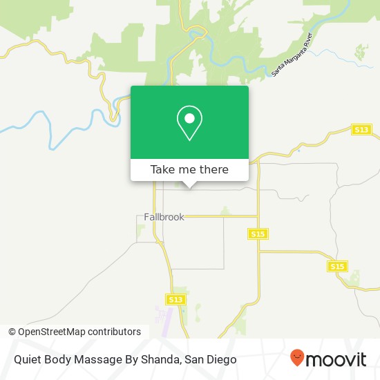 Mapa de Quiet Body Massage By Shanda