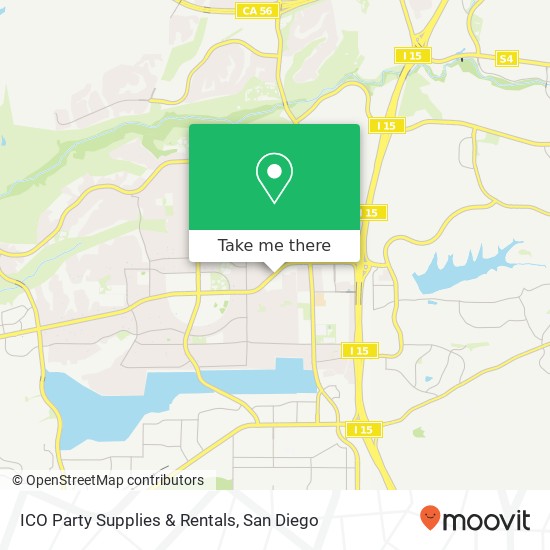 Mapa de ICO Party Supplies & Rentals