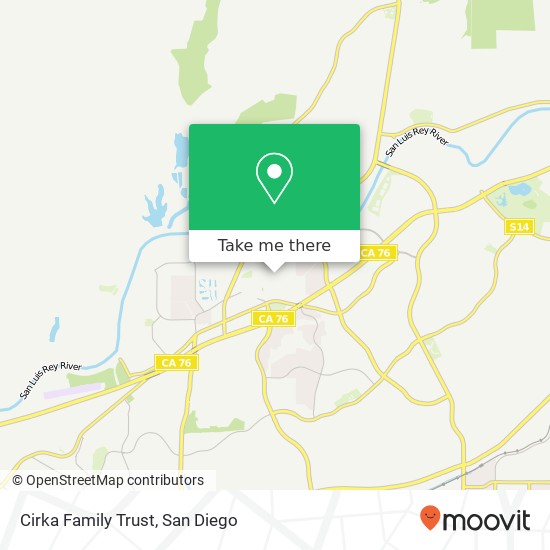 Cirka Family Trust map