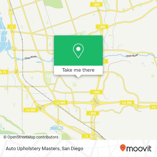 Mapa de Auto Upholstery Masters