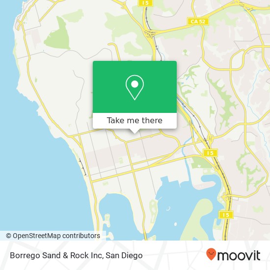 Mapa de Borrego Sand & Rock Inc