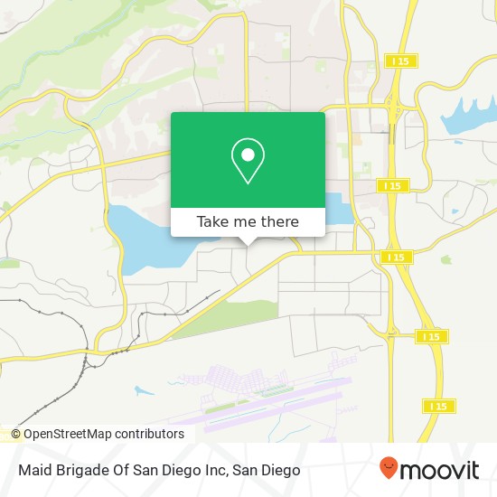 Mapa de Maid Brigade Of San Diego Inc