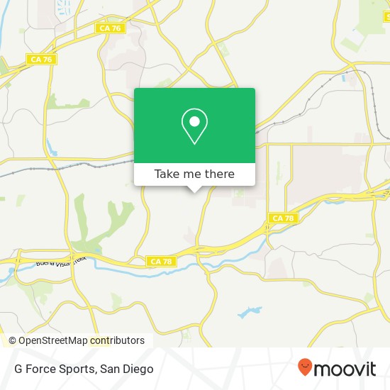 G Force Sports map