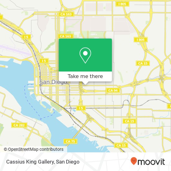 Mapa de Cassius King Gallery