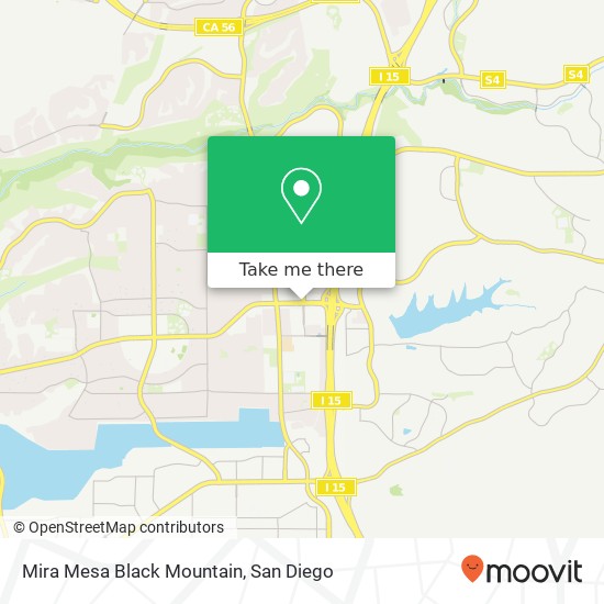 Mapa de Mira Mesa Black Mountain