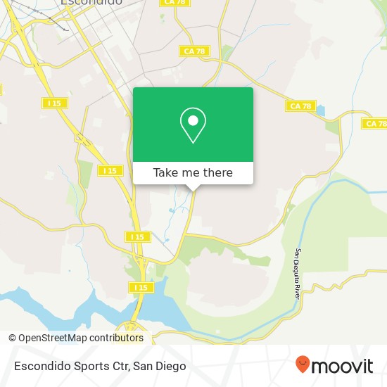 Escondido Sports Ctr map