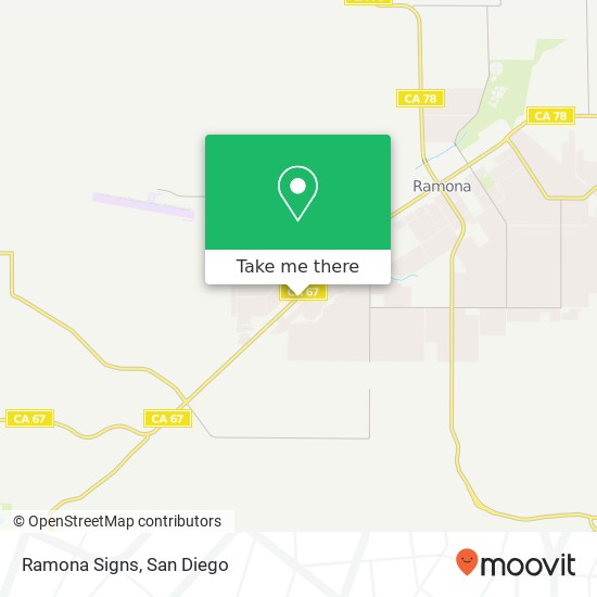 Mapa de Ramona Signs