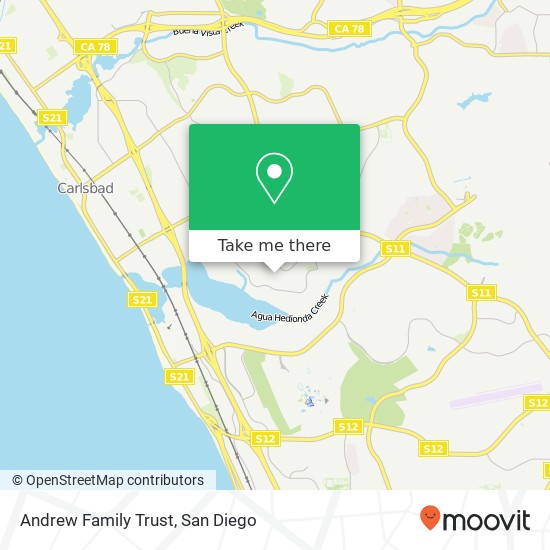Andrew Family Trust map