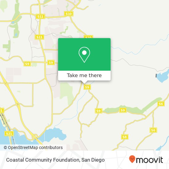 Mapa de Coastal Community Foundation
