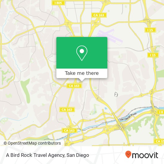 A Bird Rock Travel Agency map