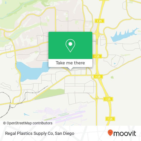 Mapa de Regal Plastics Supply Co