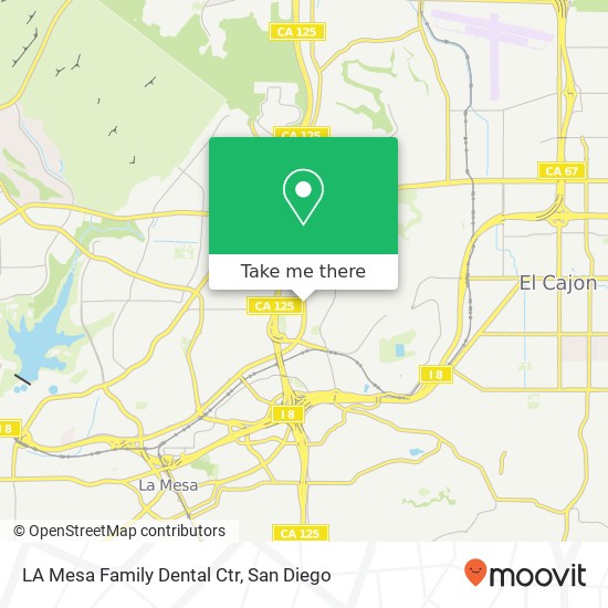 LA Mesa Family Dental Ctr map