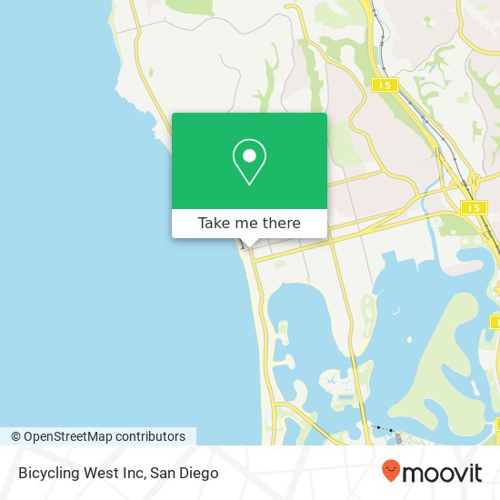 Bicycling West Inc map