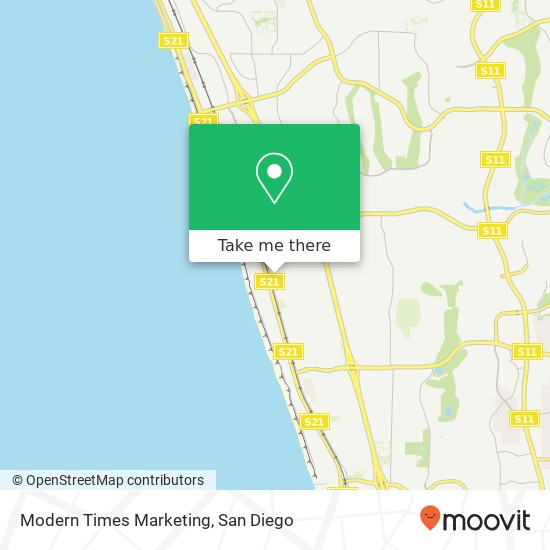 Modern Times Marketing map
