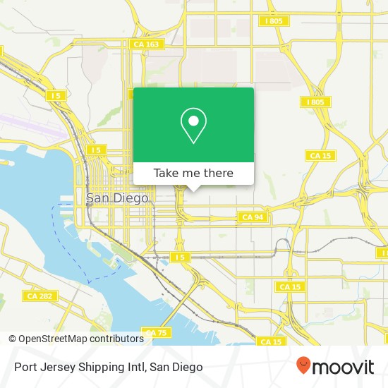 Port Jersey Shipping Intl map