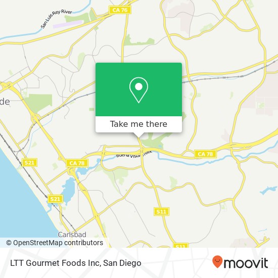 LTT Gourmet Foods Inc map