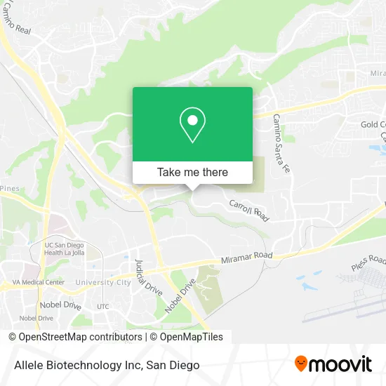 Mapa de Allele Biotechnology Inc