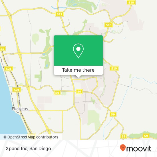 Xpand Inc map