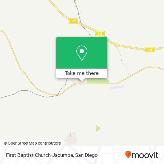Mapa de First Baptist Church-Jacumba