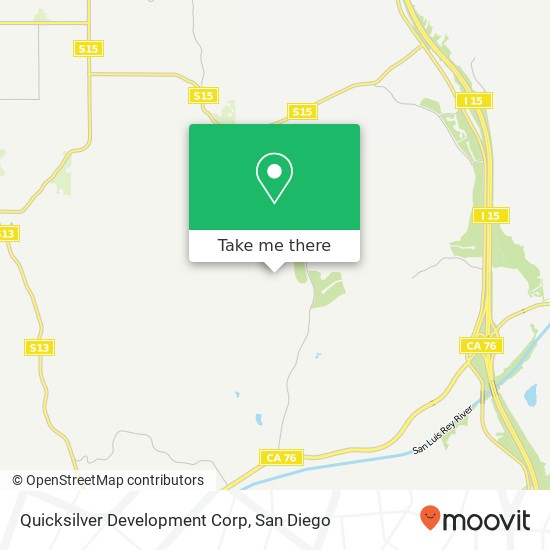 Mapa de Quicksilver Development Corp