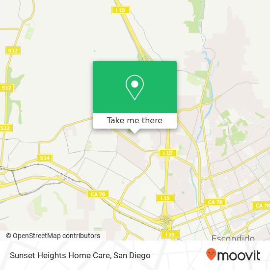 Mapa de Sunset Heights Home Care