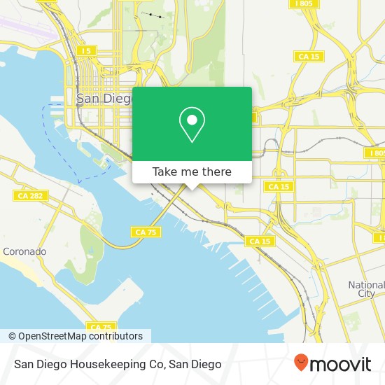 Mapa de San Diego Housekeeping Co