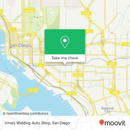 Mapa de Irma's Welding Auto Shop