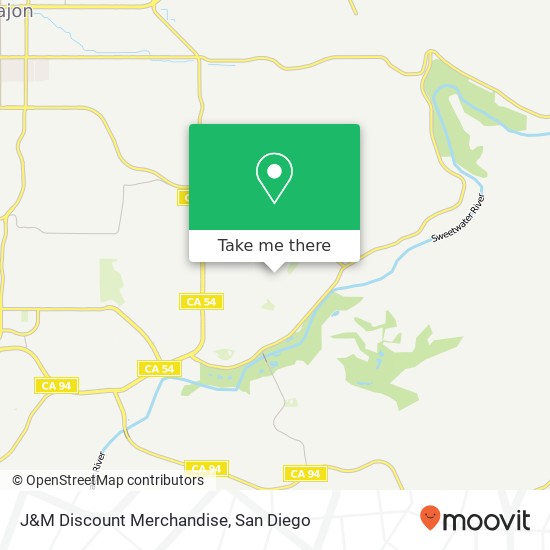 Mapa de J&M Discount Merchandise