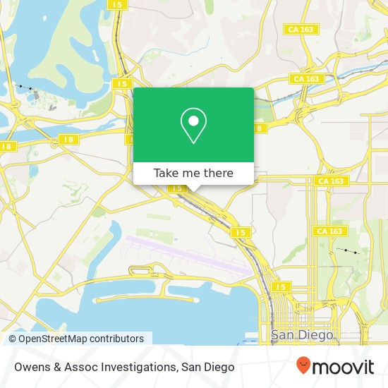 Owens & Assoc Investigations map