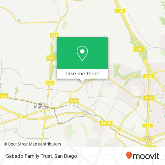 Sabado Family Trust map