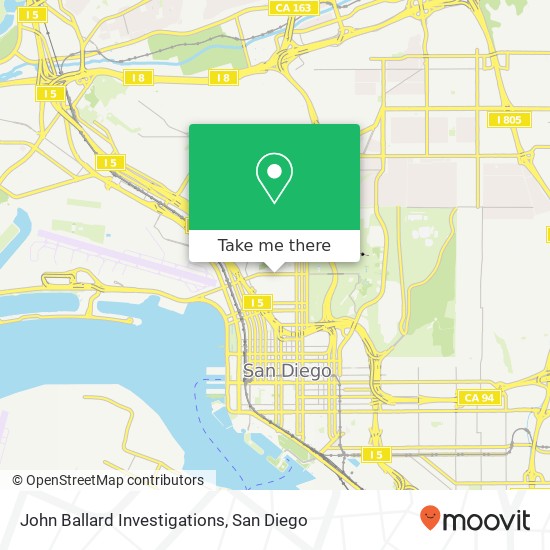 John Ballard Investigations map