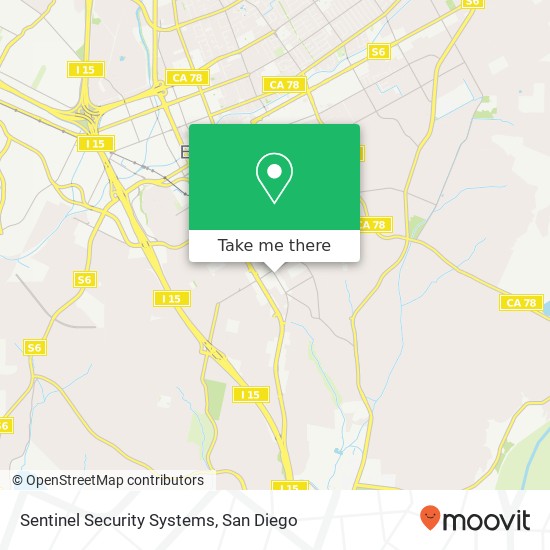 Sentinel Security Systems map