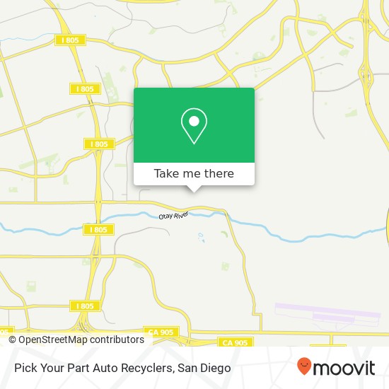 Pick Your Part Auto Recyclers map
