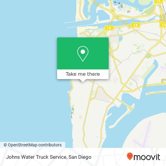 Mapa de Johns Water Truck Service