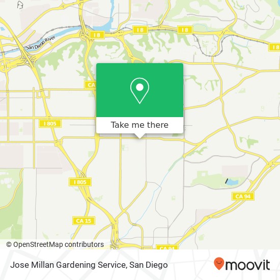 Mapa de Jose Millan Gardening Service