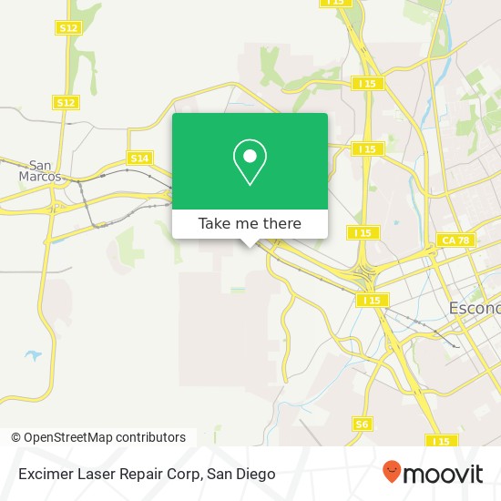 Mapa de Excimer Laser Repair Corp