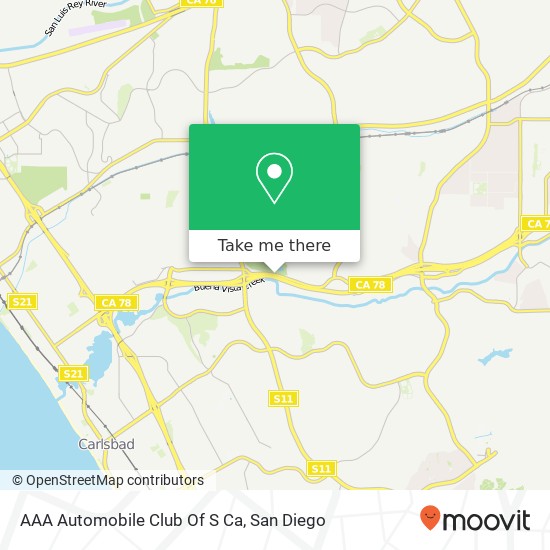 AAA Automobile Club Of S Ca map