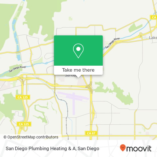 San Diego Plumbing Heating & A map