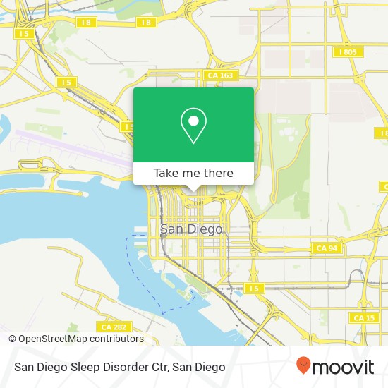 Mapa de San Diego Sleep Disorder Ctr