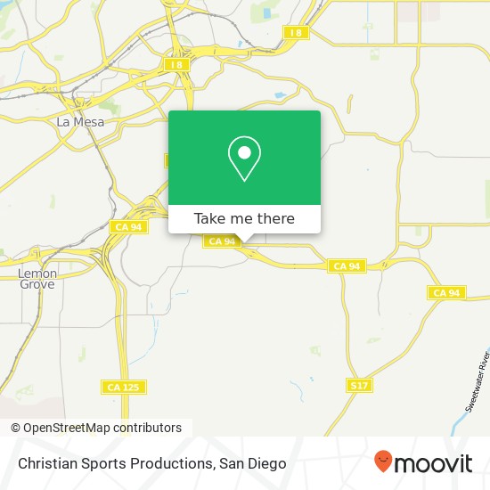 Christian Sports Productions map